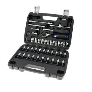 Jeu de clés à cliquet 46 pièces, kit d'outils métriques pour réparation mécanique automobile et domestique - Product Image 2