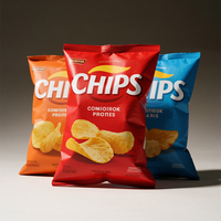 Sacs d'emballage alimentaire personnalisés en gros, Doypack, sachets verticaux, scellables sous vide, anti-odeur, en plastique et aluminium, pour biscuits et chips