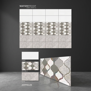 Carreaux muraux en céramique numérique antique 300x600mm, carreaux de porcelaine design jet d'encre 12x24, carreaux de céramique pour intérieur, carreaux pour mur de salle de bain - Product Image 4