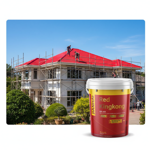 Revestimiento de Goma Roja con Certificación CE para Techos de Concreto, Reflejo del Calor, Resistente a Grietas, Revestimiento Impermeable GX-103 - Product Image 1