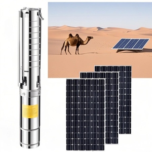 Bomba de agua de riego Solar sumergible sin escobillas de 48V CC de alta presión, impulsor de tornillo, controlador incorporado para sumergido - Product Image 3