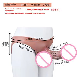 Set da uomo di fascia alta impermeabile giocattolo del sesso per adulti Dildo Strap-On in Silicone e pantaloni morbidi a triangolo masturbatore a pene cavo indossabile - Product Image 3