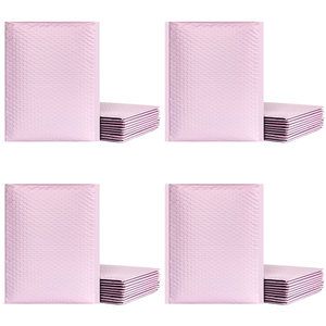 Enveloppes matelassées brillantes en polybulle argenté scintillant, imprimées sur mesure, imperméables et métalliques, pour usage cosmétique et expédition - Product Image 1