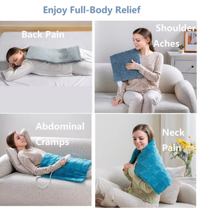 Hochwertiges PTC & NTC-Heizsystem in <span class=keywords><strong>XXL</strong></span>-Größe Glasperlen Gefülltes gewichtetes Heizkissen für Massage gürtel - Product Image 2