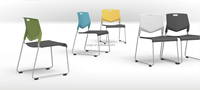 Zone de conférence ou réception directe d'usine cadre solide avec coque en plastique complète à un prix moins cher pour les chaises de formation de projet