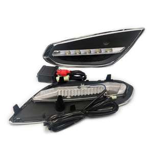 ไฟเดย์ไลท์ <span class=keywords><strong>DRL</strong></span> สำหรับรถยนต์วอลโว่ <span class=keywords><strong>S60</strong></span> ปี 2009 2010 2011 2012 2013 ไฟ LED สำหรับวิ่งกลางวัน พร้อมฝาครอบไฟตัดหมอก - Product Image 1