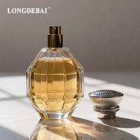 Nouvelle Arrivée Personnalisée – Flacon de Parfum Cylindrique en Verre Mat Transparent 100 ml avec Pompe Vaporisateur et Bouchon Zamac – Bouteille Vide de Luxe avec Sérigraphie