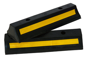 ホイールストッパー480*150 * 100mmラバーパーキングストッパーダブルストップラバーポジショナーホイールストッパー - Product Image 6