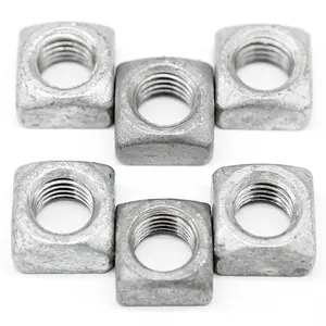 Stainless Steel Fastener / Hardware Nut M12 Square Nuts Din 562 / Din 557