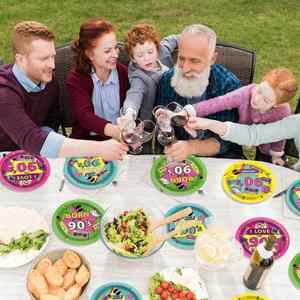 Disposal Paper <b>Plate</b> Pack Inches CMYK 9 Theme Party Decorations Birthday Holidays - Product Image 2