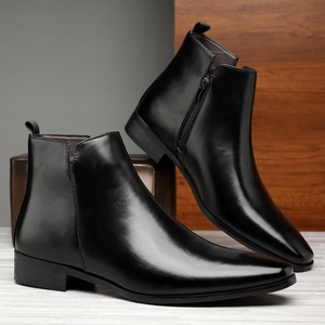 Tamaño grande 39-48 Botines de invierno <span class=keywords><strong>Chelsea</strong></span> Botas Verano Invierno Útil Punta estrecha Hombres Botas de nieve - Product Image 6