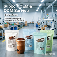Pabrik HENGZHI OEM Bubuk Cokelat Instan Aroma Kaya, Campuran Bubuk Minuman Cokelat untuk Bubble Tea, Milk Tea, Kue, dan Hidangan Penutup