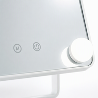 Miroir de maquillage LED OEM Hollywood à 9 ampoules avec fonction de rotation à 360° et mémoire pour coiffeuse et chambre à coucher