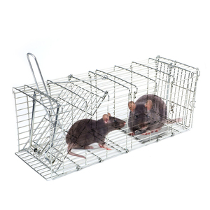 Piège à rats en fil métallique pliable automatique réutilisable en gros, Cage-Rat-Traps, Cage à pièges à rats - Product Image 2