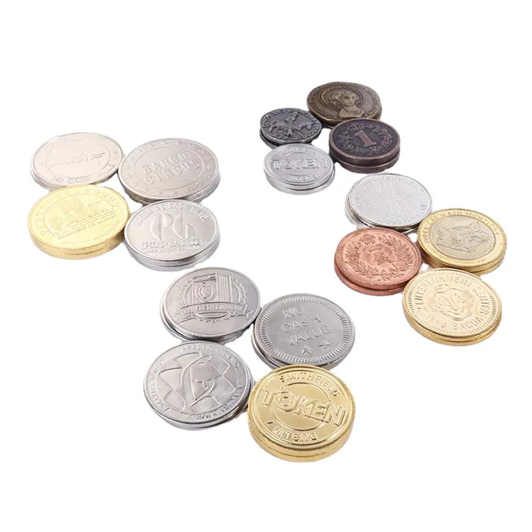 Hersteller von benutzer definierten Amusement Arcade Game Machine Token Münzen, antike Silber Metall Token