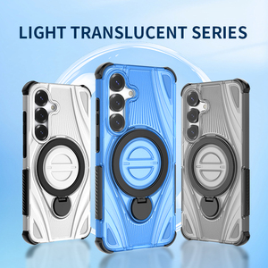 Funda <span class=keywords><strong>de</strong></span> Teléfono <span class=keywords><strong>de</strong></span> Lujo con Anillo <span class=keywords><strong>de</strong></span> Carga Inalámbrica, TPU+PC, Antigolpes, Diseño Moderno, Personalizable, para <span class=keywords><strong>Samsung</strong></span> S25 - Product Image 2