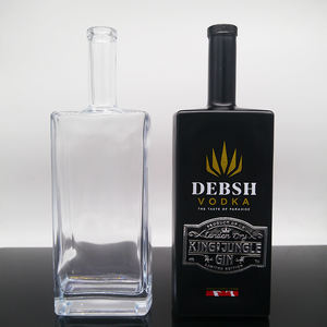 Precio Multi-tamaño 700ml 750ml Botella de <span class=keywords><strong>licor</strong></span> cuboide Botellas de vidrio de pedernal para whisky Vodka Brandy Rum <span class=keywords><strong>Gin</strong></span> Mini Botellas De <span class=keywords><strong>Licor</strong></span> - Product Image 2