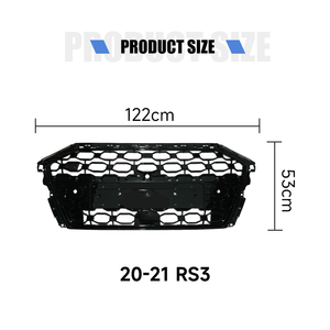 Grille avant <span class=keywords><strong>RS3</strong></span> de haute qualité, sur mesure, bon marché, aspect original, pour <span class=keywords><strong>Audi</strong></span> A3 2020-2021, grille avant <span class=keywords><strong>Audi</strong></span> A3, norme européenne - Product Image 4