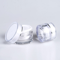 Pot en plastique acrylique vide nouveau style de 5g 10g 15g 30g 50g crème pour le visage et le corps lotion pot cosmétique avec crème de soin de la peau stock