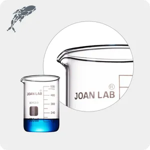 JOANLAB Lab Borosilicate Glassware Low Form Glass Beaker with Spout