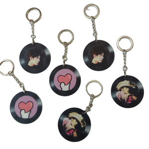Customizable Concert Singer Album Mini CD Record Acrylic Keychain