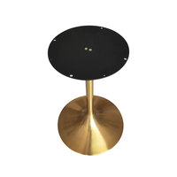 Accessoires de pieds de table ovales et coniques en acier inoxydable 304 haut de gamme, personnalisés, en forme de soucoupe volante, fabriqués par repoussage de tôle