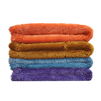 Chiffons microfibres à séchage rapide pour l'entretien automobile, chiffons de nettoyage microfibres torsadés pour le detailing auto, serviettes de séchage sans traces
