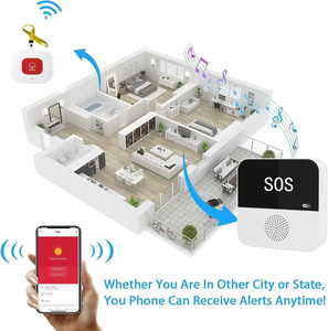 Bouton d'appel d'urgence SOS WiFi Tuya, téléavertisseur sans fil pour personnes âgées, patients, alerte médicale <span class=keywords><strong>de</strong></span> <span class=keywords><strong>chute</strong></span>, alarme <span class=keywords><strong>de</strong></span> sécurité à domicile - Product Image 4