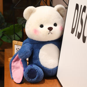 Juguete de peluche personalizado fabricante de cuentos de peluche oso de peluche Lina oso de peluche con ropa juguete suave fresa Nana oso muñeca - Product Image 6