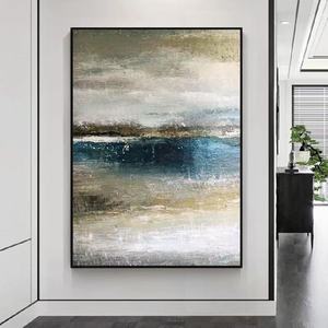 Dipinto a Olio e Acrilico Astratto Moderno Personalizzato <span class=keywords><strong>su</strong></span> <span class=keywords><strong>Tela</strong></span>, Decorazione Murale Originale Fatta a Mano - Product Image 1