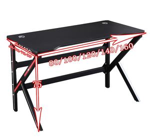 <span class=keywords><strong>Bureau</strong></span> de jeu professionnel Wayon en forme de K, table PC en fibre de carbone avec accents de course et arc ergonomique pour les sports électroniques - Product Image 6