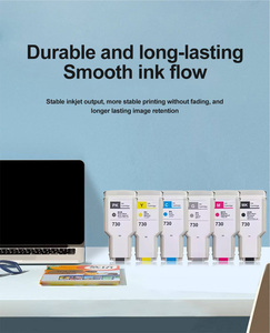High Quality Premium 6 Colors 730 Compatible Ink Cartridge for HP DesignJet T1600 T2600 T1700 <b>Printer</b> - Product Image 5