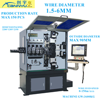 Máquina CNC de 9 Ejes de Alta Precisión CK990 con Baja Tasa de Error para Resortes de Vibración de Motores GOLDLION&CANNYU