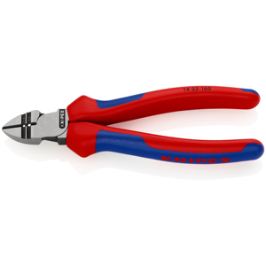 Pince coupante diagonale Knipex 14 22 160 avec dénudeur de fils pour travaux électriques - Product Image 1