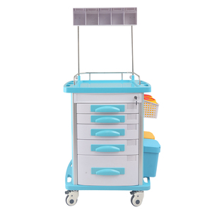 Hot verkopende infuuswagen voor ziekenhuizen, noodmedicijnwagen, medische <span class=keywords><strong>trolley</strong></span> met lade - Product Image 6