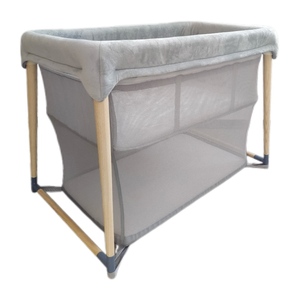 High Quality Breathable Multi-Functional Baby Bed Basic Baby Crib Travel <strong>Cot</strong> Bassinet Playard Modern <strong>Bedroom</strong> Park Use Solid Wood - Product Image 1