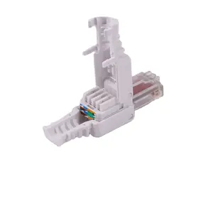 Tool Free RJ45 Plug UTP Cat6A/Cat6/Cat5e Toolless Modular Plug RJ45 Connector For Network Cabling System