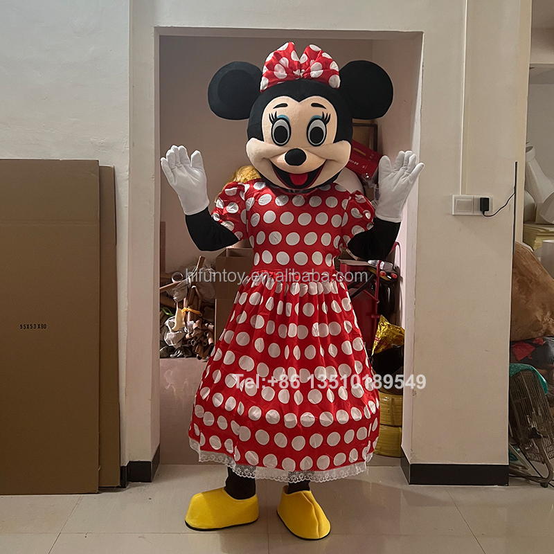Costume Cosplay Minnie Mouse Costume Character For Birthday Party