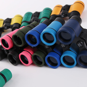 Children Binoculars 4x30 Military Green Rubber Grip Nature Exploration Toy - Product Image 4