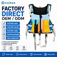 Gilet de sauvetage OEM personnalisé pour rafting et kayak en eau vive, en Oxford 420D avec bande réfléchissante
