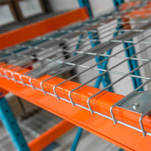 Almacenamiento de almacén galvanizado 50*100 malla tipo acampanado tamaño de malla cubierta de malla metálica de acero para estante de paleta estantes a granel de larga duración - Product Image 1