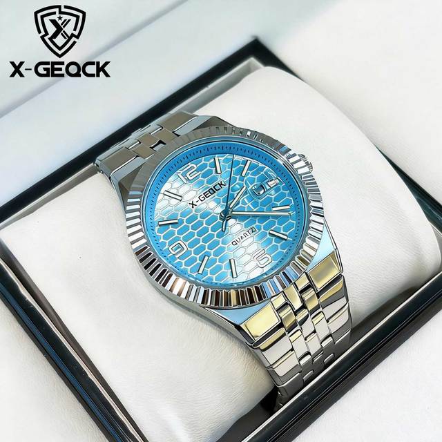Business Luxury Watches New Casual Stainless Steel Band Quartz Wristwatch With Luminous Pointers Montre Pour Homme
