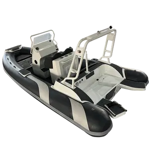 5.8m Rigid Fiberglass Or Aluminum Hull Inflatable Air Tube Rowing Boats For Fishing