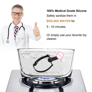 SEXBAY Jouets sexuels les plus populaires Boule de bâillon en silicone avec sangle pour la tête de gode Lesbienne SM <span class=keywords><strong>Bondage</strong></span> - Product Image 6