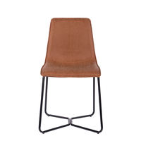 Chaise de salle à manger moderne en cuir vintage pour la cuisine, nouveau design, meubles pour le salon et la maison en PU