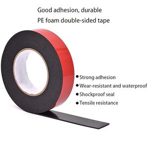 Nastro Biadesivo in Schiuma PE Rosso Forte Adesione per Montaggio Insegne Esterne, Automobili e Fissaggio Targhette - Product Image 5