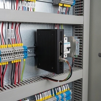Boîtier de protection électrique industriel en tôle d'aluminium pour rail DIN, conception personnalisée, protection IP54