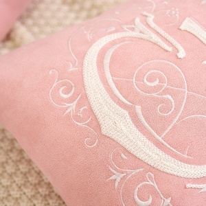 Factory Alien Shaped Polyester Plush Pillow Christmas Living Room Sofa Dress up <strong>Cushion</strong> Girl's <strong>Star</strong> Pink Embroidered Pillow Case - Product Image 3