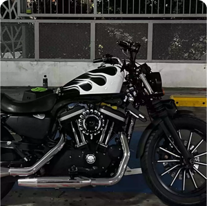 12.5l ABS har-ley Davidson XL883 1200 bình xăng Bìa 2004-2023 bóng đen tiêm đúc tùy chỉnh xe máy ABS phần - Product Image 4