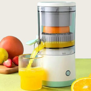 Exprimidor Eléctrico Recargable - Exprimidor de Cítricos con USB y Cepillo de Limpieza, Exprimidor Portátil para Naranja, Limón, Pomelo - Product Image 1